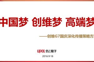 创维G7-2016国庆深化传播策略方案（PPT）