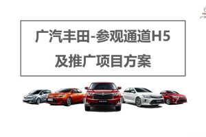 广汽丰田参观通道H5及推广项目方案（PDF）