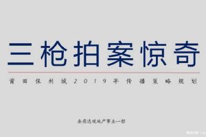 莆田保利城2019年传播策略规划方案（PPT）