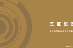 五征集团商用车2019品牌战略发展规划方案（PDF）