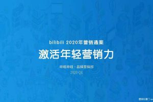 B站（bilibili）2020年营销通案（PDF）