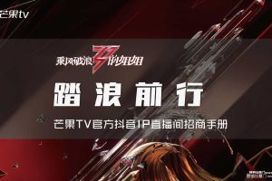 2020《乘风破浪的姐姐》抖音直播招商方案（PDF）