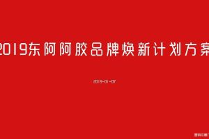 东阿阿胶2019品牌焕新方案（PDF）
