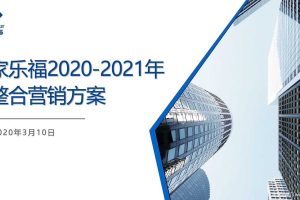 零售超市品牌家乐福2020-2021年整合营销方案（PDF）