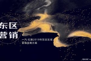 一汽红旗汽车2019东区区域营销战略方案（PDF）