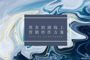 地产项目“莫奈的湖”线上营销炒作方案（PPT）