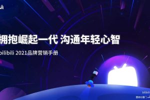 b站2021品牌营销手册（PDF）