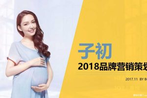 母婴品牌子初2018年度品牌整合营销策划方案（PDF）