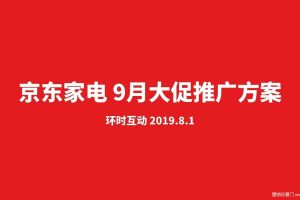 京东家电2019年9月电商大促social创意推广方案（PDF）
