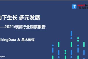 向下生长，多元发展-2021母婴行业洞察报告（PDF）