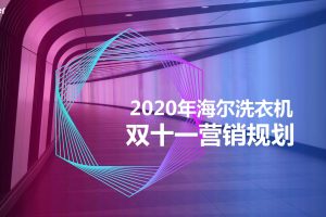 海尔洗衣机2020双十一营销规划方案（PDF）