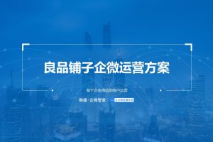 良品铺子企业微信运营&社群运营方案（PPT）
