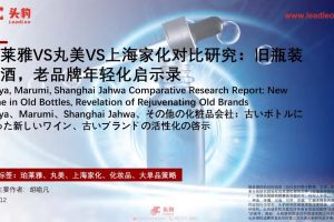 珀莱雅VS丸美VS上海家化对比研究（PDF）