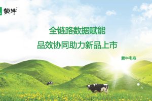 蒙牛电商全链路数据赋能品销协同助力新品上市方案（PDF）
