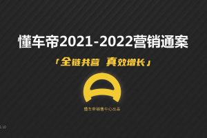 2021-2022懂车帝APP营销通案（PDF）