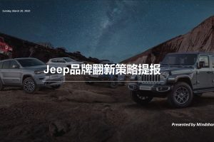 2020Jeep汽车品牌翻新策略提报方案（PPT）