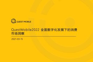 2022全面数字化发展下的消费市场洞察（PDF）