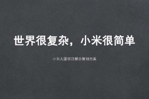 广州小米总部大厦2021项目整合策划方案（PDF）
