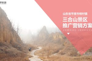 山东省平度市三合山旅游景区2020年度营销推广方案（PDF）