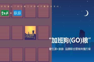 碧生源代餐品牌×脉脉2019“加班狗粮”品牌联合创意营销方案（PDF）