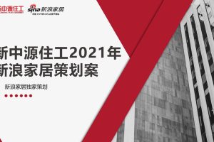 新中源住工x新浪家居2021年品牌合作策划方案（PPT）