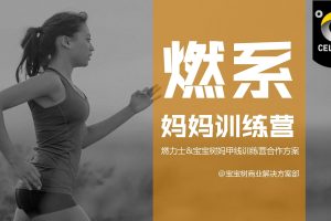 功能饮料品牌燃力士x宝宝树妈甲线训练营合作方案（PDF）