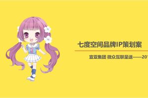 七度空间卫生巾品牌IP打造及年度营销策划方案（PPT）