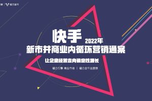 2022快手新市井商业内循环营销通案（PDF）