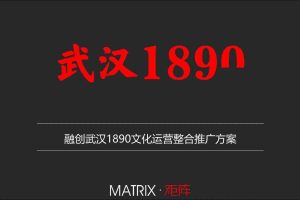 融创武汉1890文创IP项目文化运营整合推广方案（PDF）