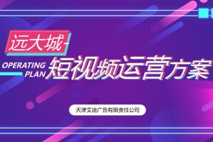 远大城地产抖音短视频运营推广方案（2021年11月-2022年1月）（PPT）