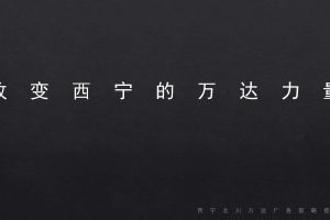 西宁北川万达广场广告策略整合营销提报方案（PDF）