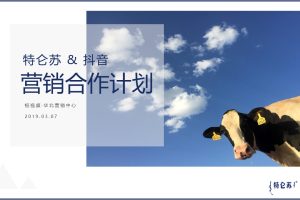 蒙牛特仑苏抖音短视频内容营销方案（PPT）