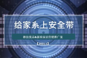 门窗品牌德技优品2021新浪家居合作推广方案（PPT）