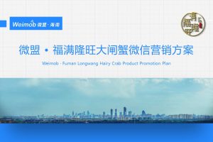 生鲜品牌福满隆旺大闸蟹微信营销方案（PPT）