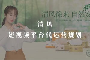 清风纸巾2021短视频代运营方案（PDF）