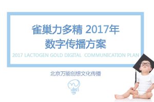 母婴品牌雀巢力多精奶粉2017数字传播方案（PDF）