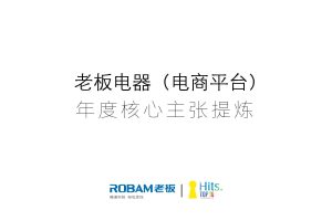 老板电器电商品牌主张及品牌联合发声方案（PDF）