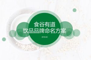 食谷有道燕麦饮品品牌命名方案（PPT）