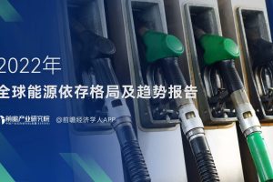 前瞻产业研究院-2022年全球能源依存格局及趋势报告（PDF）