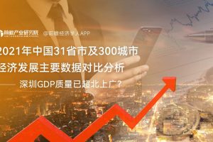 前瞻产业研究院：2021年中国31省市及300城市经济发展主要数据对比分析（PDF）