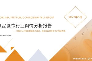 2022年5月食品餐饮行业舆情分析报告-百分点（PDF）