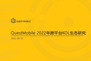 2022年跨平台KOL生态研究（PDF）