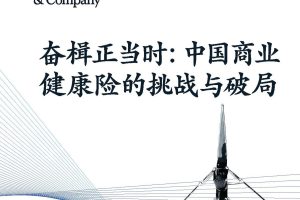 麦肯锡-奋楫正当时，中国商业健康险的挑战与破局（PDF）