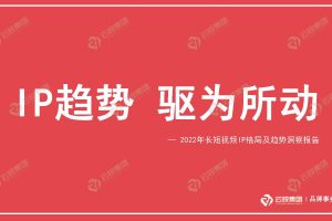 2022年长短视频IP格局及趋势洞察报告-云锐（PDF）