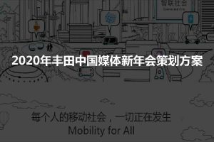 2020丰田汽车中国媒体新年会活动策划方案（PDF）