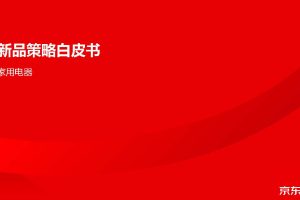 2022京东电器新品策略白皮书(PDF)