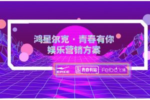 鸿星尔克X青春有你2娱乐营销方案(PDF)