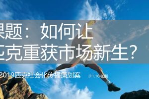 匹克运动鞋2019年度社会化传播策划方案(PPT)