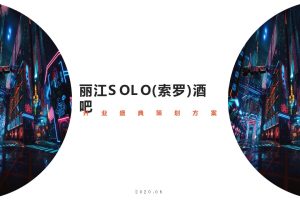 2020丽江SOLO(索罗)酒吧开业活动策划方案(PPT)