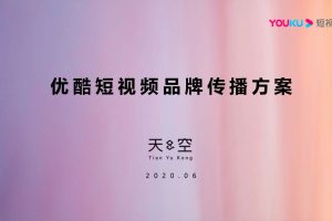 2020优酷短视频品牌传播方案(PPT)
